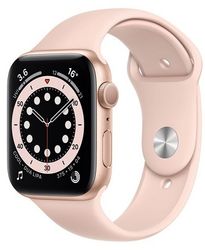 Смарт-годинник Apple Watch Series 6 GPS 44mm Gold Aluminum Case w. Pink Sand Sport B. (M00E3)