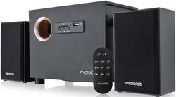 Акустична система 2.1 Microlab M-105R, 10Вт (ДУ, FM), Black