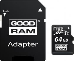 Карта пам'яті GOODRAM microSDXC 64GB Class 10 UHS I + adapter