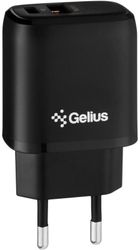Мережевий зарядний пристрій Gelius Pro X-Duo GP-HC014 USB+Type-C QC3.0, PD20W Black (85182)
