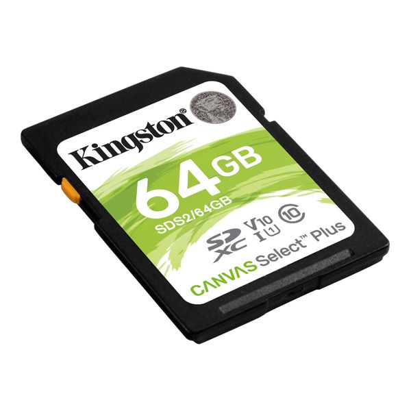 Карта пам'яті Kingston 64 GB SDXC Class 10 UHS-I Canvas Select Plus SDS2/64GB Дешеві