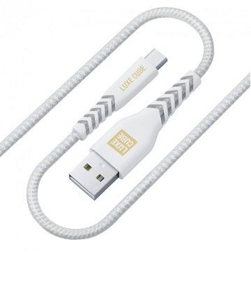 

Дата Кабель Luxe Cube USB to USB micro Kevlar 1,2 m White білий