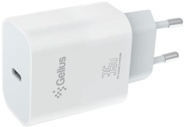 Мережевий зарядний пристрій Gelius PD35W GP-HC054 PPS Type-C White Дешеві