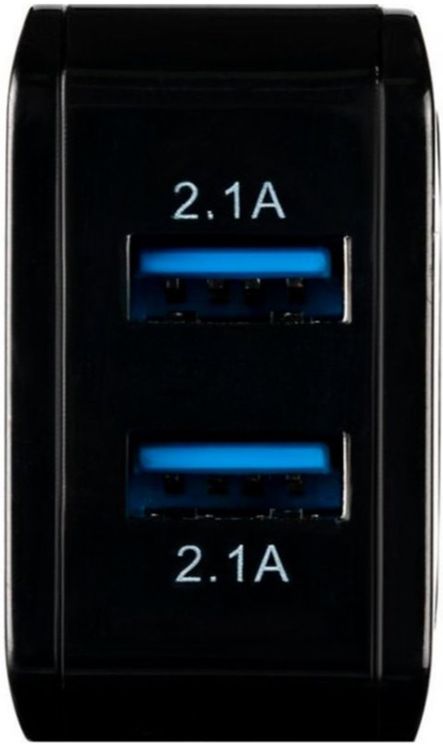 Мережевий зарядний пристрій Gelius Ultra Prime GU-HC02 2USB 2.1A Black + кабель Type-C Миттєве замовлення