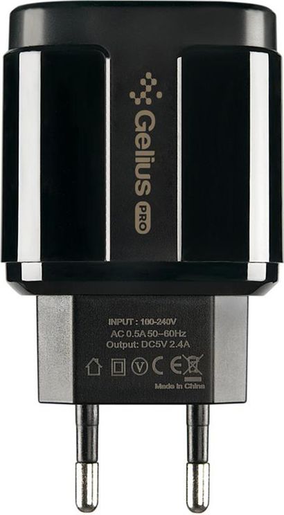Мережевий зарядний пристрій Gelius Pro Avangard GP-HC06 2USB 2.4A + Type-C Black (75589) Гаджети