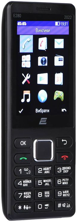 Мобільний телефон 2E E280 2022 Black (688130245210) Гаджети